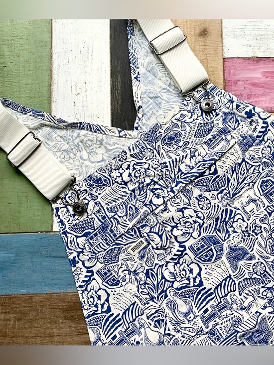 Duluth Trading Co Pants - NWT Duluth 1X x31L Heirloom Gardening Bib Overalls Farm Toile Garden Outdoors